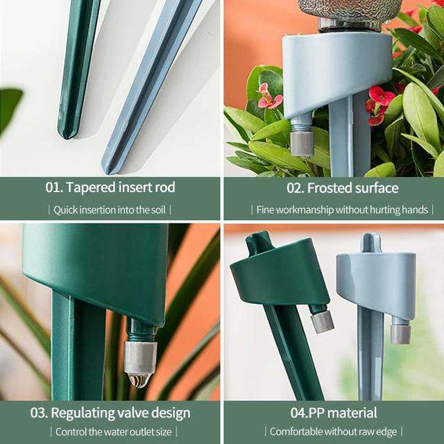 Automatikus Öntözőkészülék Növényi Csepegtető Öntözőrendszer Plug-In Ön Öntözés Tüskék Beltéri Virág Cserepes Öntözőkészletek Utazási Segítő - Image 6