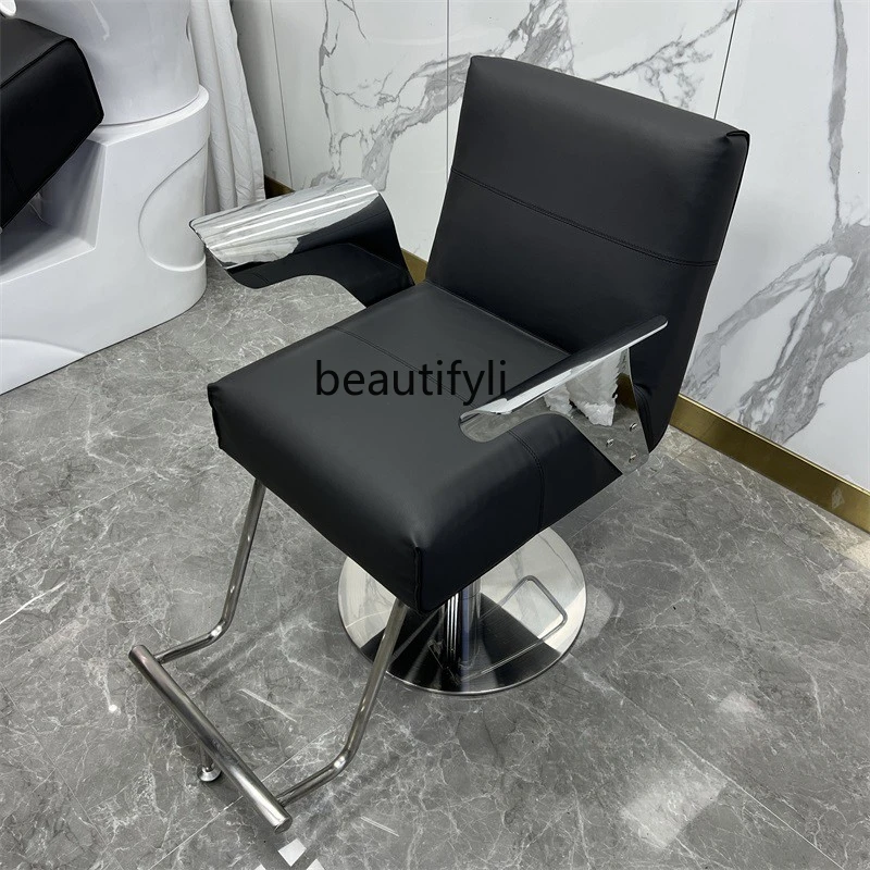 

Barber Shop Chair Hairdressing Stool for Hair Salon Lifting Can Be Put down Beauty Fashion Hot Dyeing Hair Cutting Seat