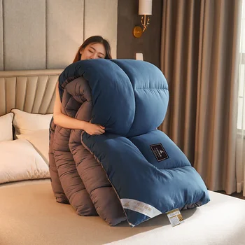겨울 두꺼운 이불 따뜻하고 편안한 따뜻한 코튼 담요 이불 봄 가을 퀼트 이불 침구, 옷