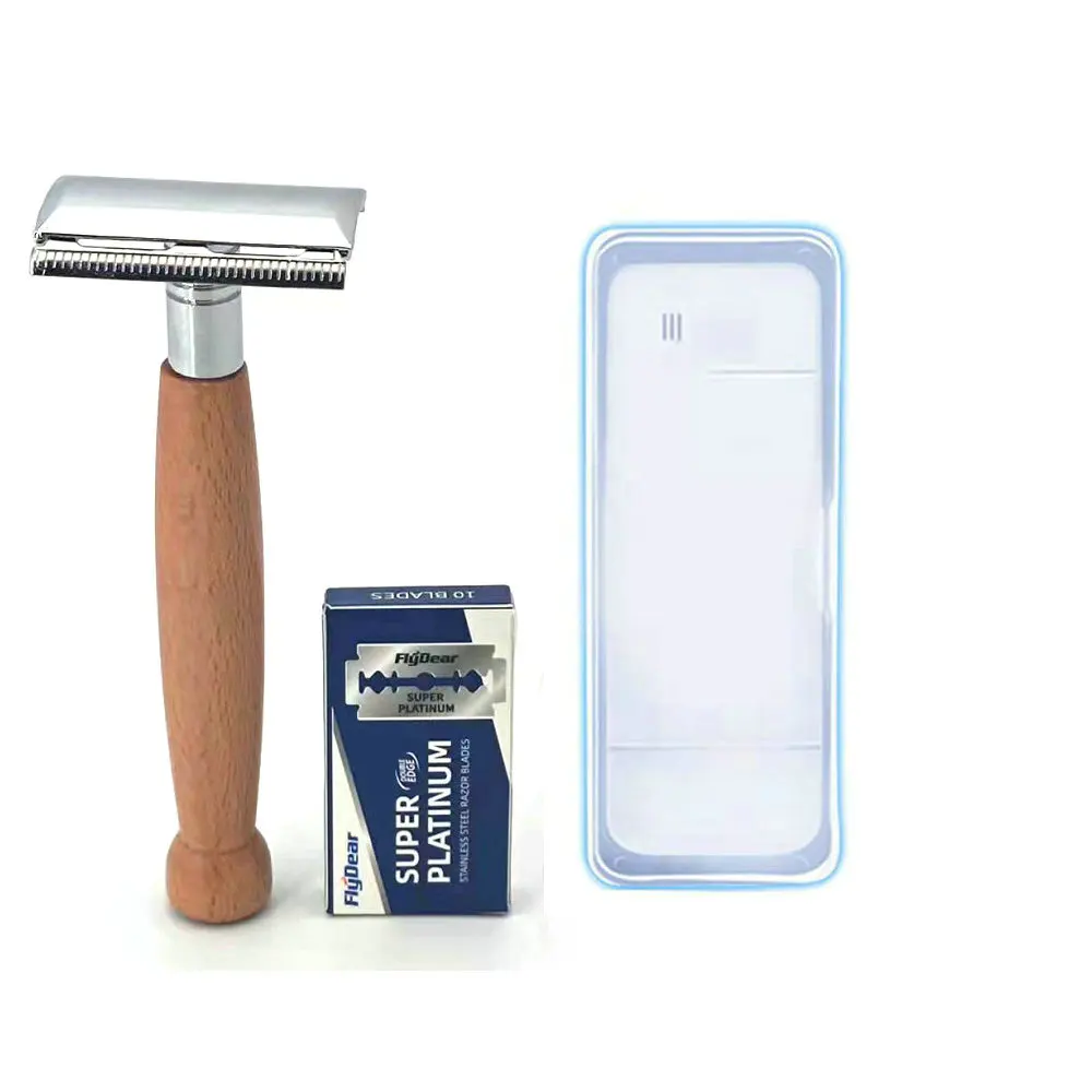 Eco friendly razor wooden handle double edge safety razor For Men