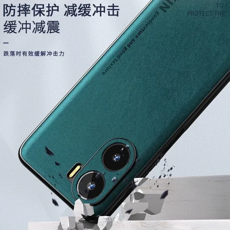Luxury Leather Silicone Shockproof Matte Bumper Protective Back Case