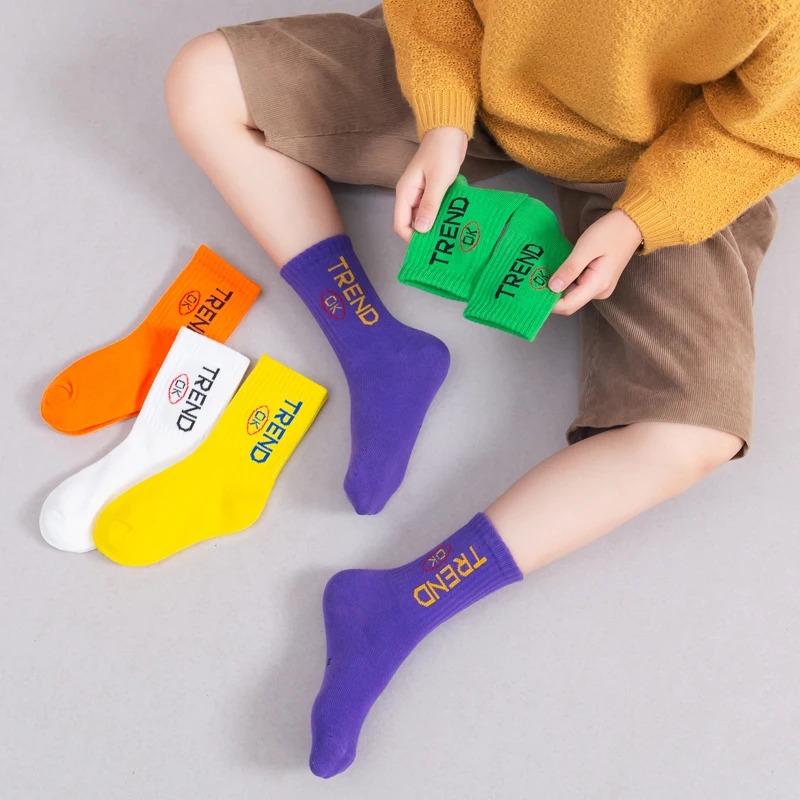 Kids Socks Spring  Autumn Summer and Winter Breathable Boys and Girls' Cotton Socks 2-11 Years children's skateboard socks 5 pairs of summer and spring socks children breathable mesh cotton socks 0 8 years old baby socks boys and girls cartoon moon