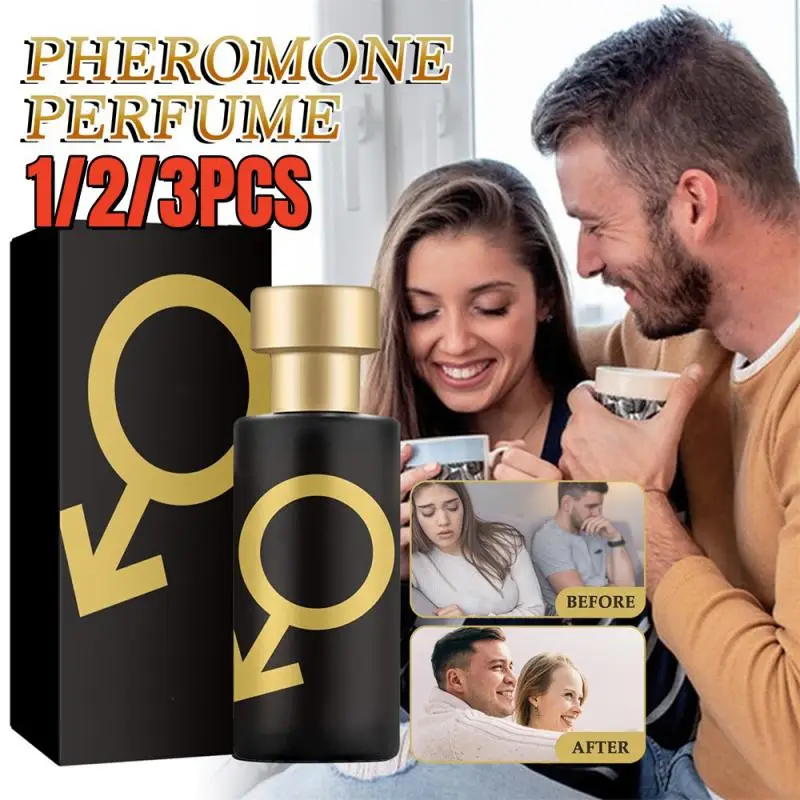 Perfume For Men Golden Pheromone Cologne 1/2/3PCS 50ML