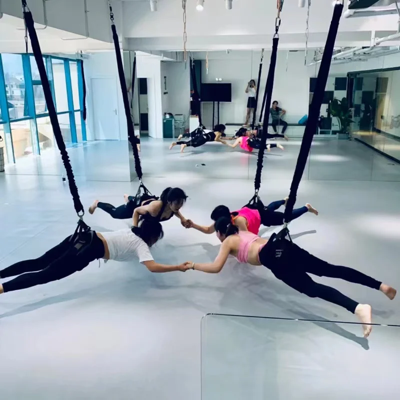 Aerial Yoga Vitality Belt Gym Commercial Hanging Rope Safety Bold Weight Bearing 110kg Indoor Bungee Jumping Elastic Belt