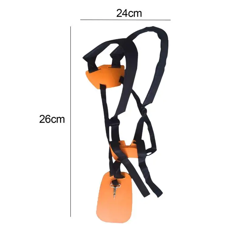 Universal Lawn Mower Shoulder Strap Adjustable Trimmer Double Breasted Grass Pruner Harness Padded Belt for Chainsaws Irrigation