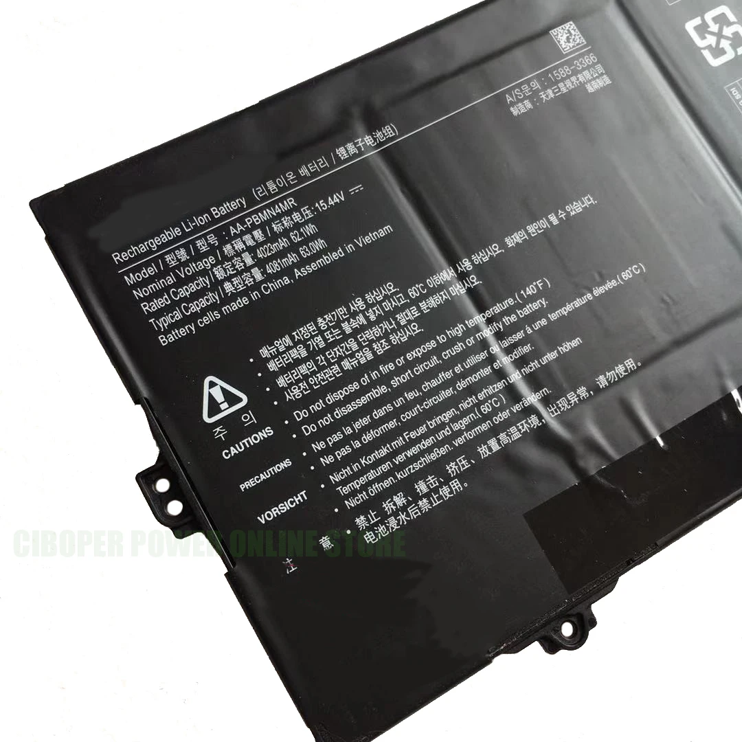Bateria Genuína Aa-pbmn4mr 15.44v 4023mah do Portátil de cp 62.1wh para Galaxy Book Pro 360 13 Séries - Imagem 2