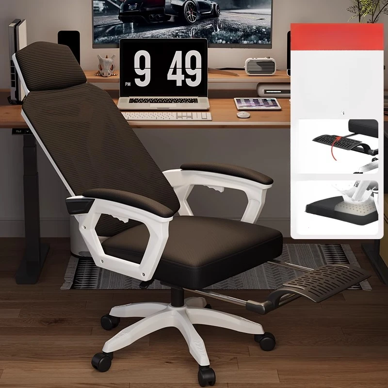 

Gamer Chairs Living Room Chair Office Armchair Computer Gaming Chair Wheels Furniture Women's Gliding Back Mobile Nordic Work