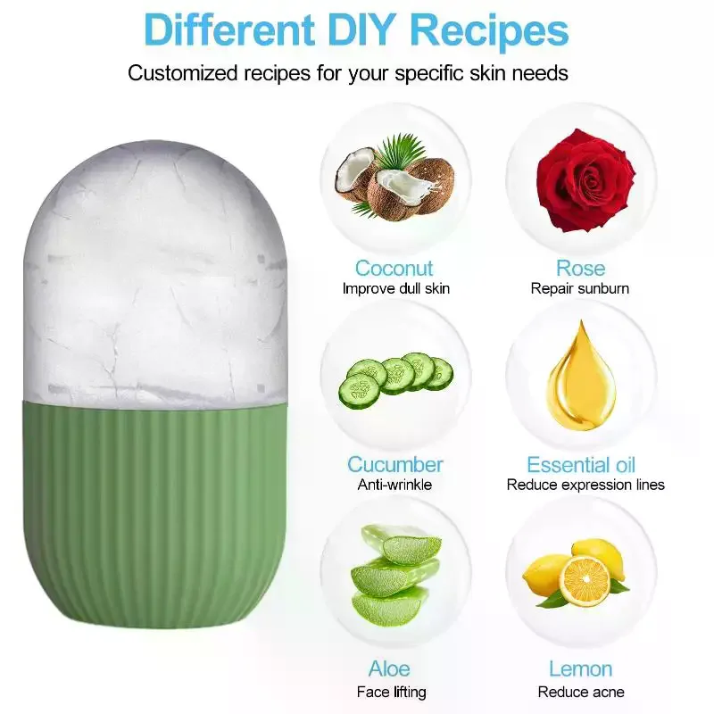 Revitalizing Ice Face Roller: Beauty Massage Tool for Reducing Puffiness and Minimizing Pores