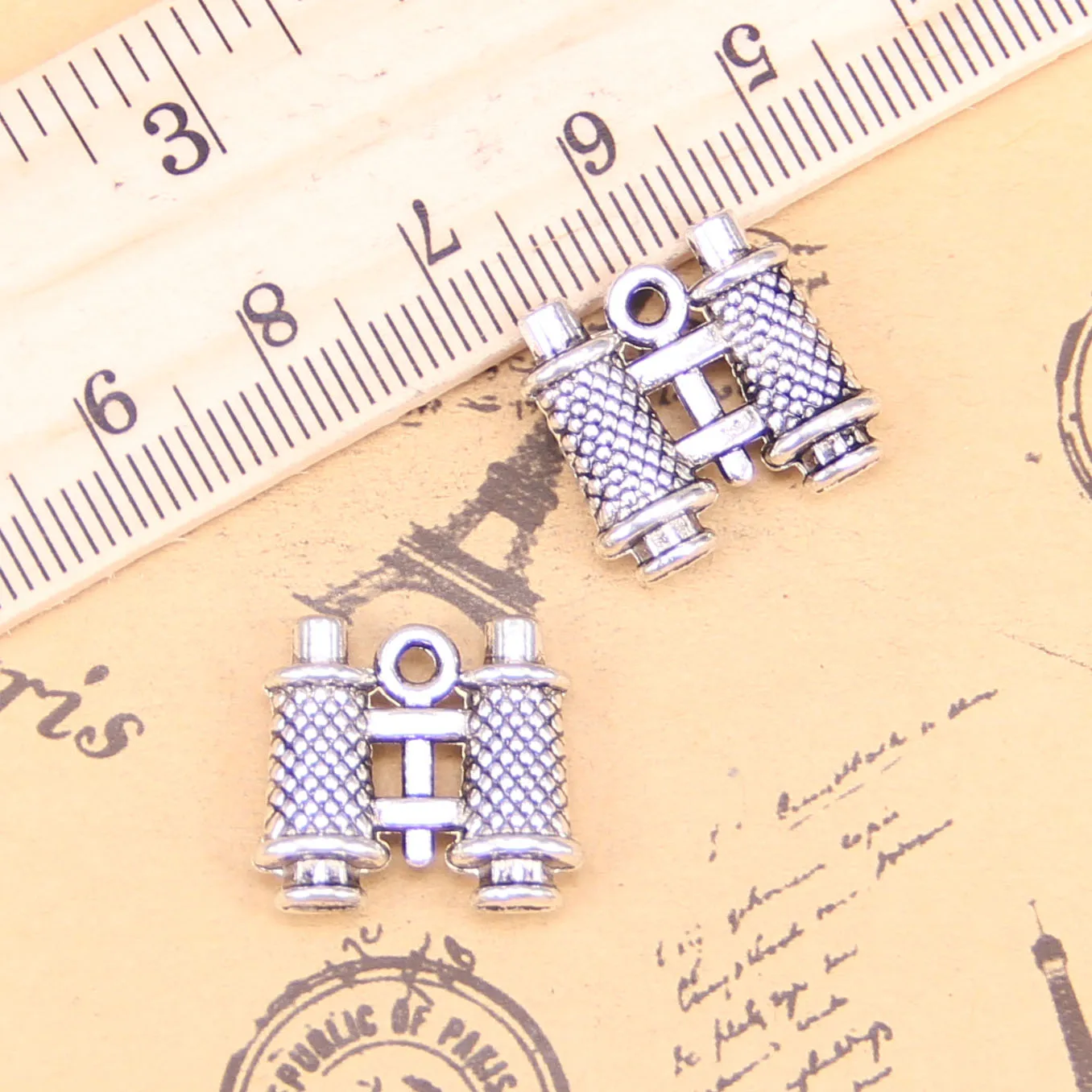 

Подвески для ювелирных изделий, двухсторонний телескоп 14x15x3 мм, антикварные посеребренные Подвески, изготовление ювелирных изделий «сделай сам», 30 шт.