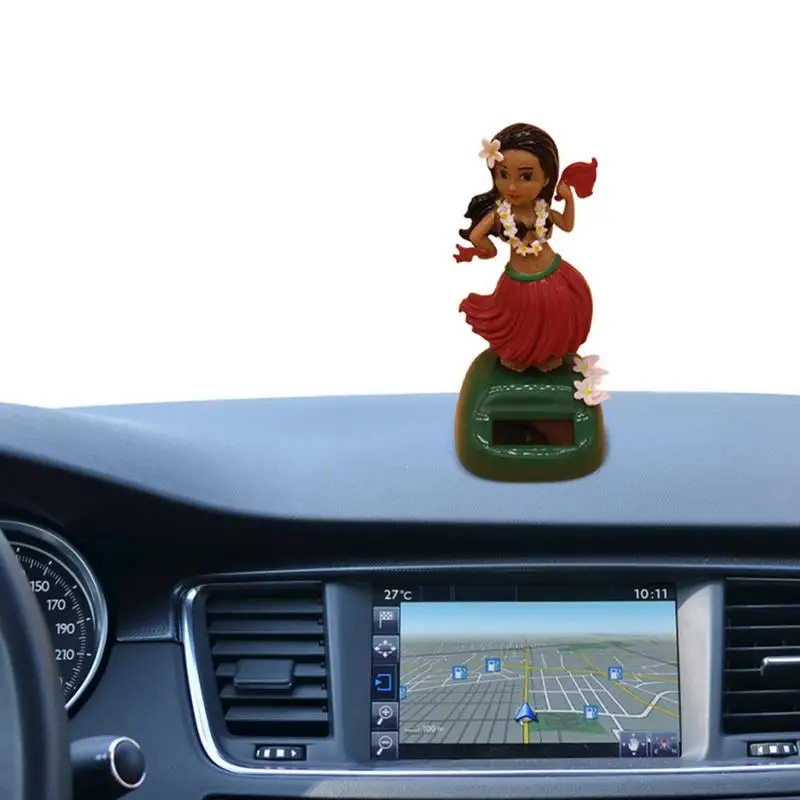 

Swinging Figurines Hawaii Girl Car Decor Hawaii Funny Girl Car Solar Powered Dancing Swinging Figurines Car Interior Accessories