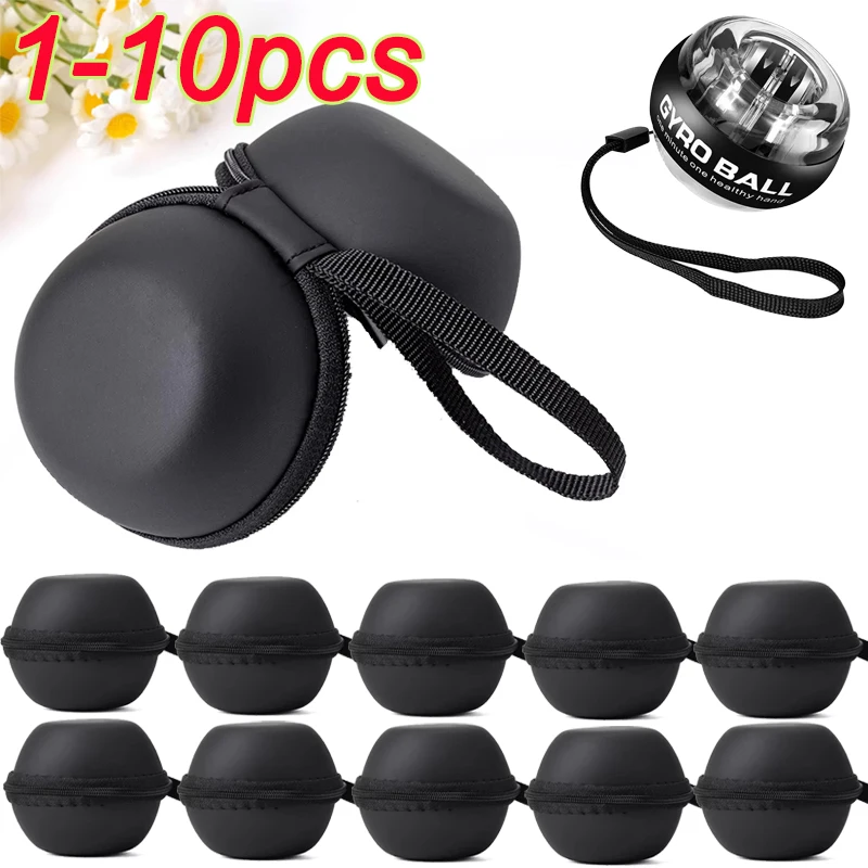Wrist Ball Centrifuge Bag Gyro Wrist Press Automatic Storage Bag Gyro Ball Arm Hand Muscle Strength Trainer Carrying Case 1-10pc