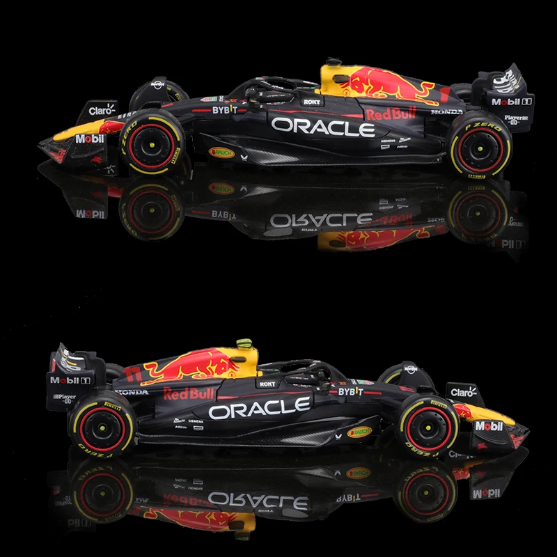 Bburago 1:43 Model F1 wersja regularna 2023 wyścigi Red Bull RB19 #1 Verstappen #11 Perez zabawka z odlewu formuły samochodu