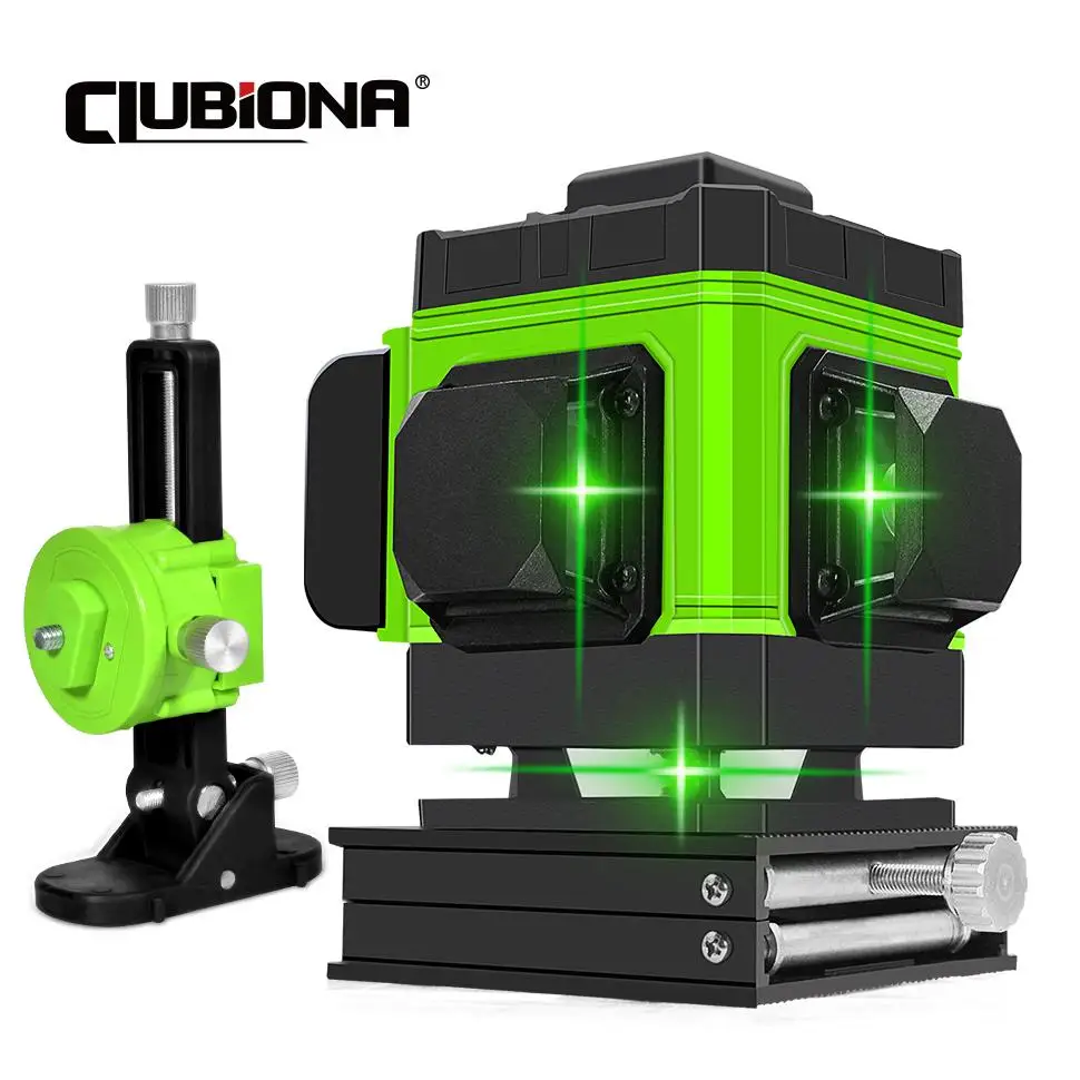 

CLUBIONA 12 Lines Laser Level Green Line Self-Leveling 360 Horizontal And Vertical Super Powerful Green Beam Laser Level Tools