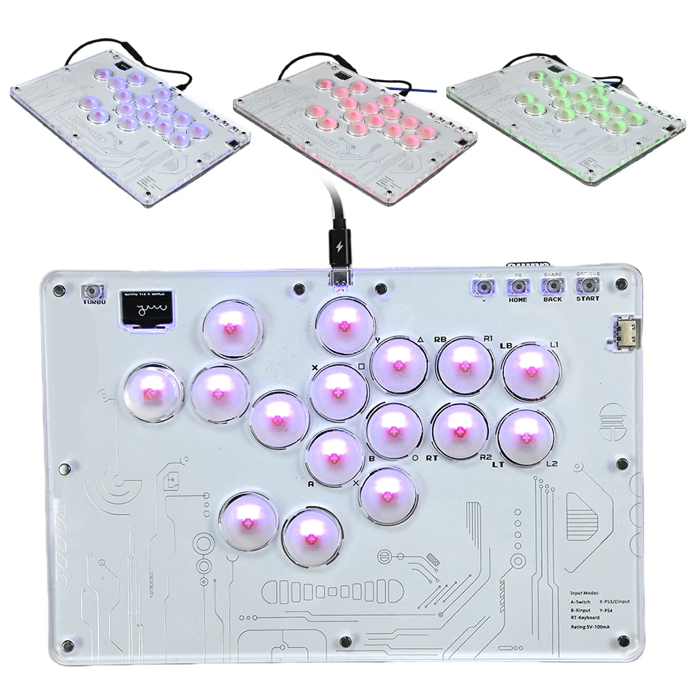 ForArcadeJoystickLeverlessControllerFightingGamesKeyboardwith