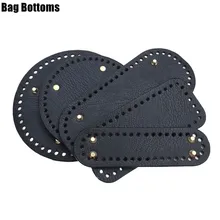 

Black Long Bag Bottoms DIY Handmade Oval Round Bottom Bag Accessories for Knitting Bags Handbag Crossbody Bags Bottom