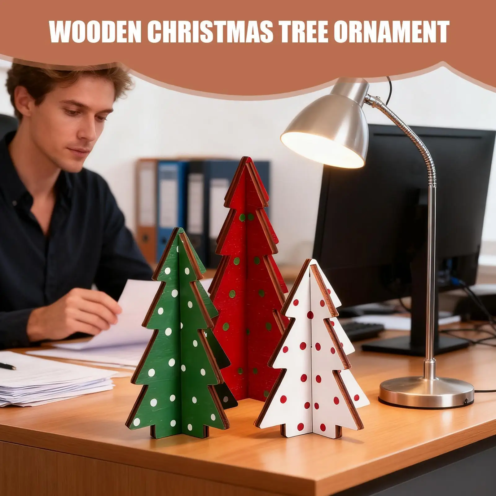 Table Christmas Tree Wooden Rustic Christmas Trees Tabletop Rustic Decor For Party Decorations Mantel Shelf Desk Farmhouse