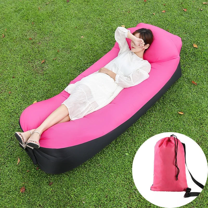 Trend Outdoor Products Fast Infaltable Air Sofa Bed Good Quality Sleeping Bag Inflatable Air Bag Lazy bagBeach Sofa 240*70cm