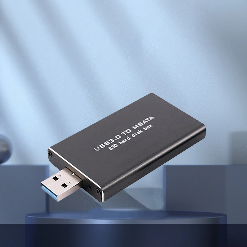 미니 SSD MSATA-USB 3.0 하드 드라이브 케이스 6Gbps SSD 변환기 어댑터 인클로저 무선 30*30/50 MSATA SSD용