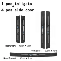 Universal Car Doorsill Protective Sticker Tape - Durable Vehicle Interior Accessory - Four Seasons (5pcs Geely)