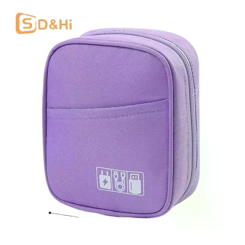 방수 휴대용 케이블 정리 가방 여행용 디지털 액세서리 파우치 USB, 보조배터리, 이어폰 보관 케이스