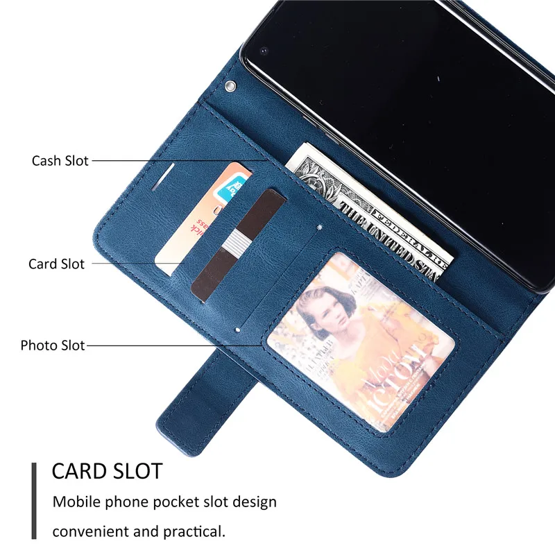 Funda Para OnePlus 8T 5G, Funda De Piel Sintética TPU Suave