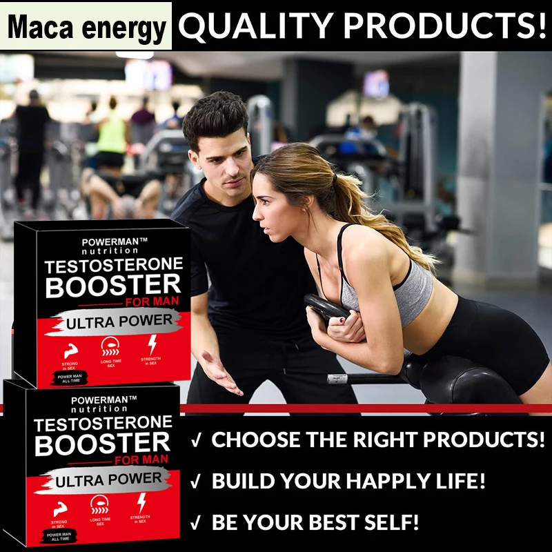 American Maca + Ginseng Capsule Supports Reproductive Health Natural Energizer 30 Tablets Pure Non-GMo