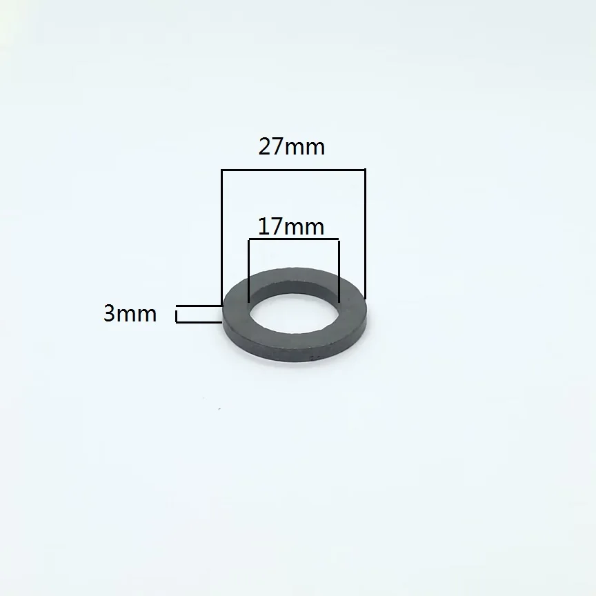 1-10 개/몫 링 페라이트 자석 직경 27-80mm 강한 검정색 희토류 영구 자석 구멍 17-40mm 32*8 45*8 50*10 60*10 80*15