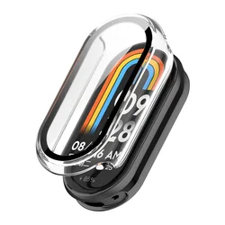 Custodia Protettiva Migliorata in PC con Vetro Temperato per Cinturini Smartwatch - Paraurti a Copertura Totale Anti-Graffio