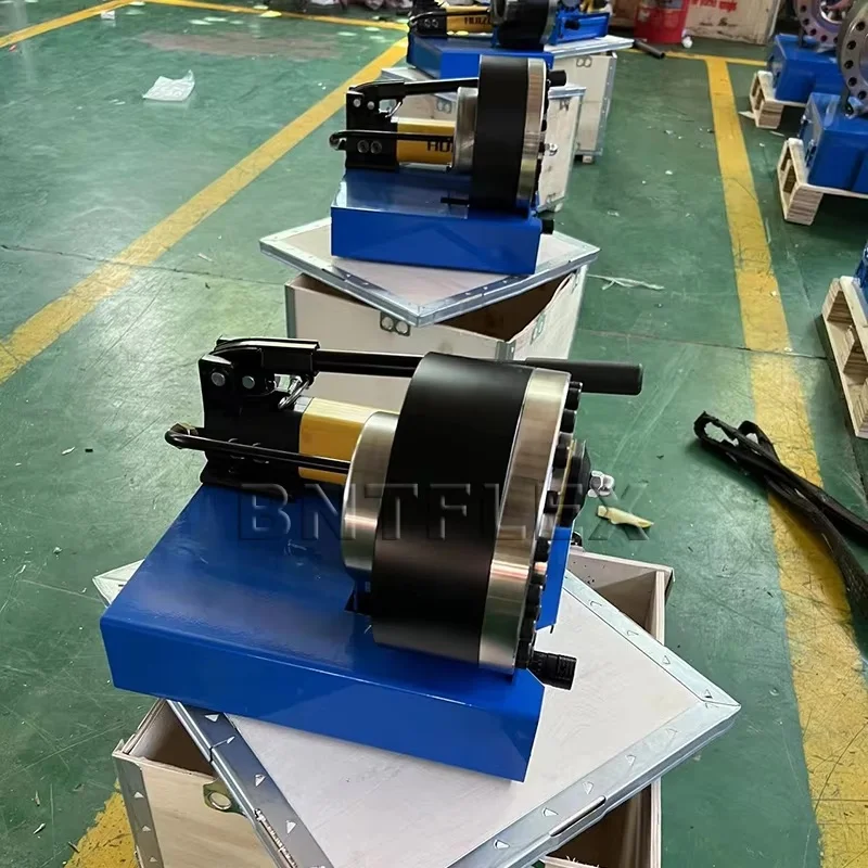 Portable Manual 1/4-1" Hydraulic Hose Crimping Tool Hydraulic Hoses Fittings Pressing Machine Pipe End Forming Machine Plastic 5