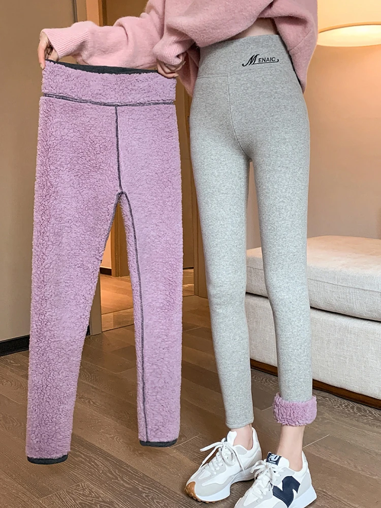 Leggings Térmicos De Mujer – Con Forro De Terciopelo Y Cintura Alta