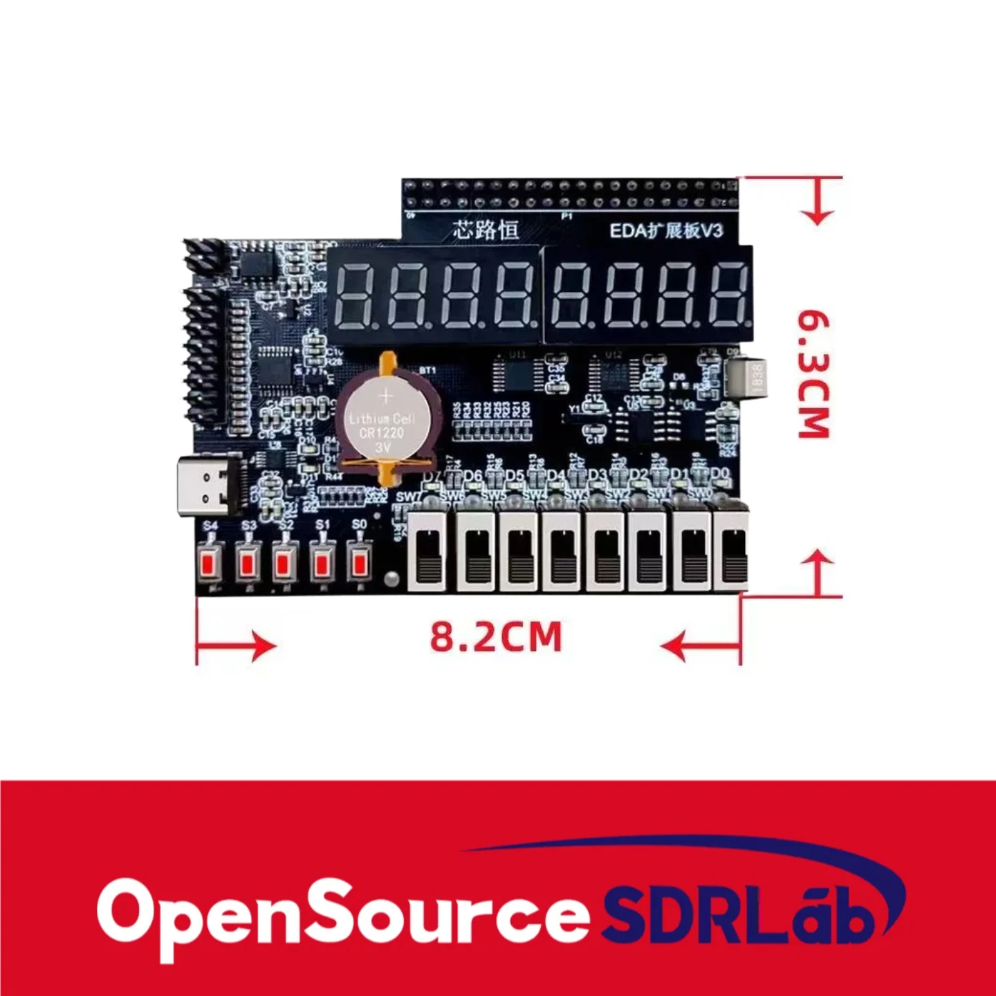 OpenSourceSDRLab EDA Development Board ZYNQ0 Multifunctional FPGA Expansion Modu