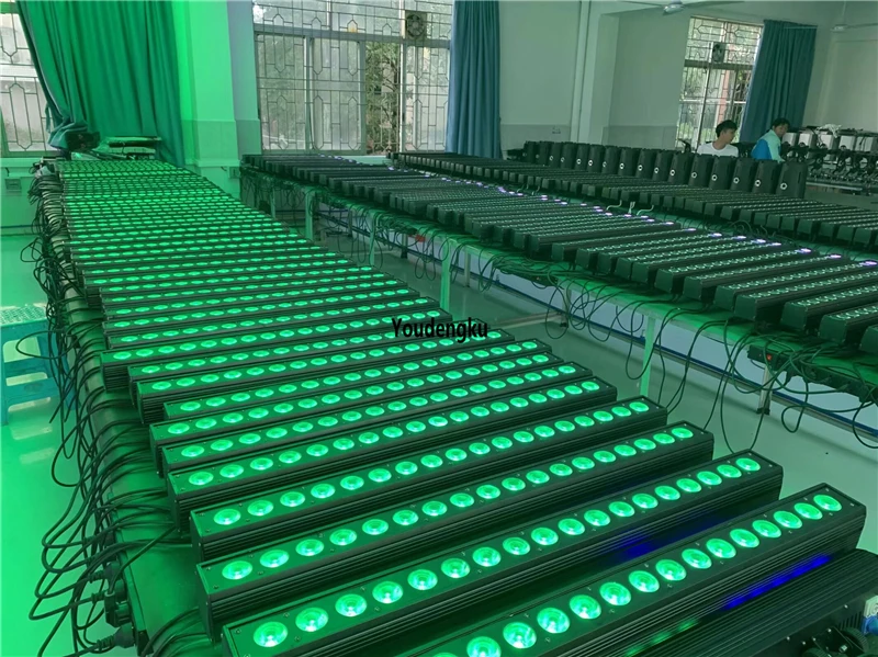 4 pieces Professional led wall wash stage light 18x18W RGBWA UV 6 in 1 dmx dj LE