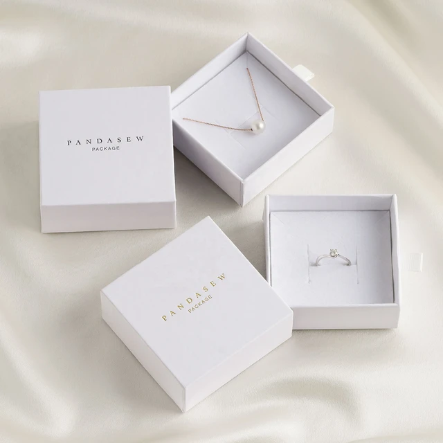 20PCS Luxury Jewelry Box Custom Logo Bracelet Packaging Necklace