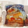 Anime Calcifer H-Howls M-Moving C-Castle Blanket Plush Nap Sofa rug for Room Warm Office Bedroom Birthday Home Travel Kid Gifts 6