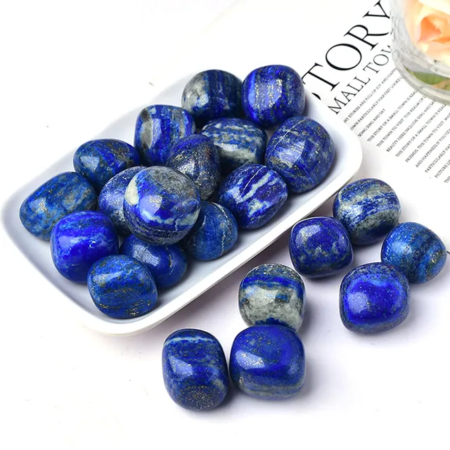 Pierres naturelles Lapis Lazuli, cristaux de guérison de qualité supérieure, quartz, énergie minérale, ensemble de pierres précieuses pour Aquarium, Lot, vente en gros 1