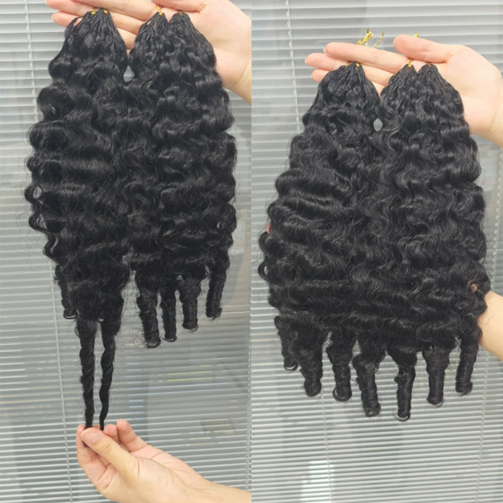 Extensioni di Capelli Umani Ricci Burmesi 100% Pre-Separate 12A Brasiliane Vendita all'Ingrosso - immagine 3