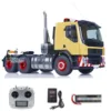 RTR 6x6 LESU RC Tractor Truck Metal Chassis 1/14 Remote Control Painted Car Sound Lights Smoking ESC Servo DIY Model THZH1604 1