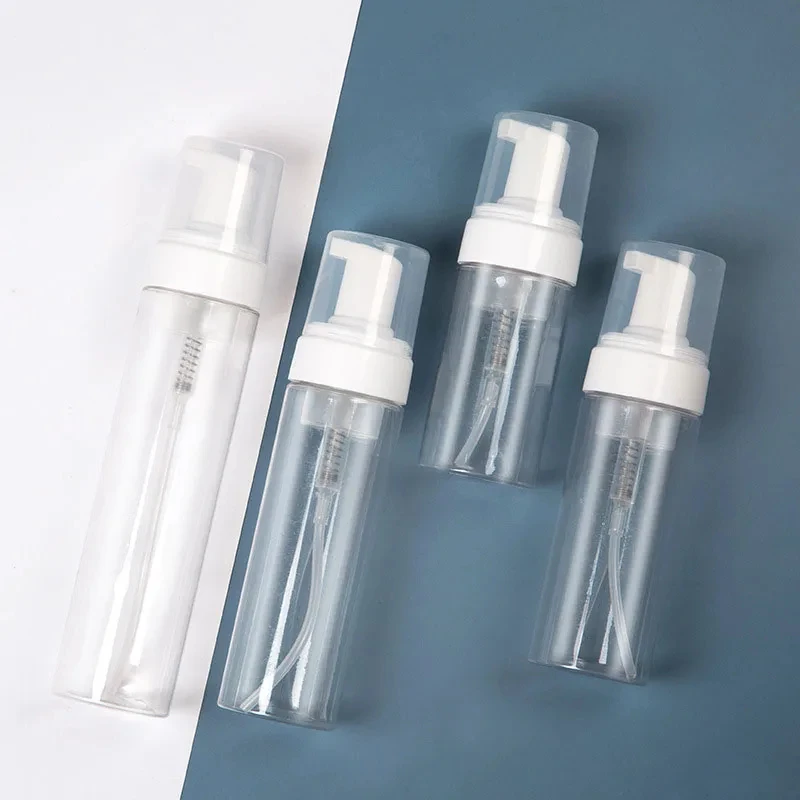 Foaming Pump Bottle Facial Cleanser Portable Plastic Foam Bottles Refillable Lotion Shampoo Dispenser 100ml/120ml/150ml/200ml