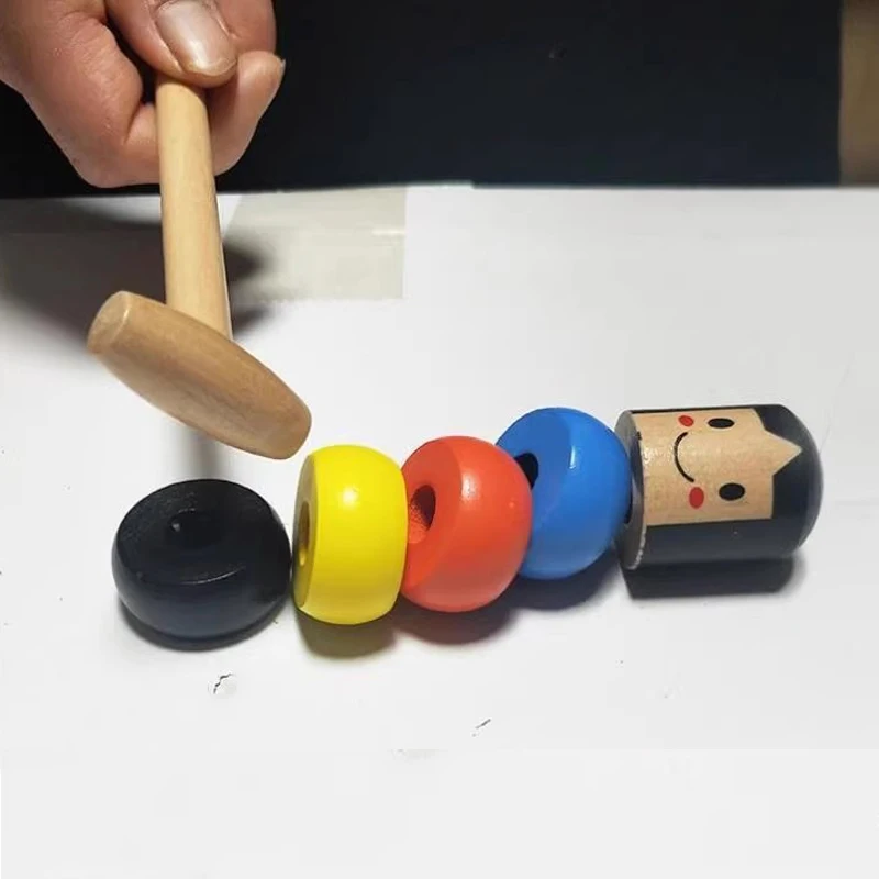 Divertido inmortal Daruma irrompible de madera para hombre, trucos