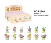 Flower Succulents Building Blocks Everlasting Flower Bonsai Tree Gardens Romantic Bricks DIY Potted Plants Model Kids Kits Toys 6