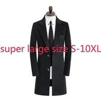 New Arrival Autumn Winter Double Face Cashmere Woolen Coat Men Long Super Large Casual Single Breasted Thick Plus Size S-9XL10XL 1