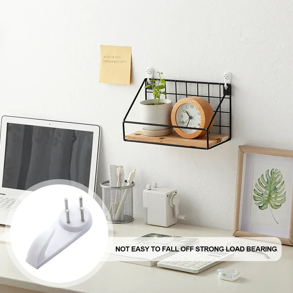 20Pcs White Photo Frame Hanging Hook Painting Hook Plastic Invisible Wall Hooks Mount Photo Picture Nail Hanging Hangers,wall hooks,picture frame hangers,hanging hooks
