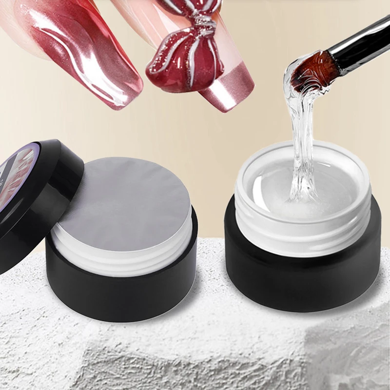 

New Nail Tips Gel Solid State Transparent Nail Gel Soak Off UV Nail Art Nail Extension Gel Strong Viscosity Simple Firm