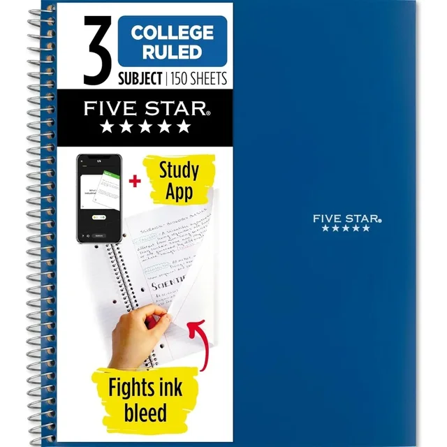 3-Subject College Spiral Notebook 1