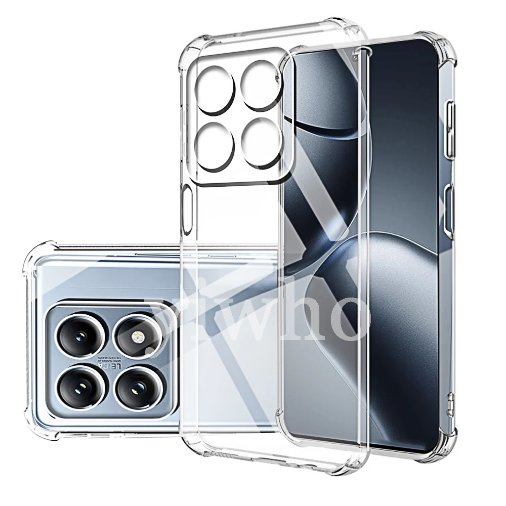 Transparent Protective Phone Case with Camera Protection, Full Coverage Design