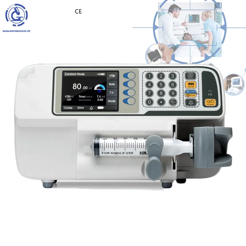 

Medical Single channel Multi channels syringe pump human use and veterinary use portable syringe pump