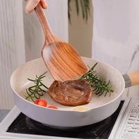 Ustensiles de cuisine en bois, 4 pièces, cuillères de cuisine en bois, outils en bois durables résistants à la chaleur pour la cuisson 5