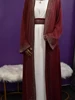 109413-172d94.jpg Vente chaude Ramadan strass Cardigan robes islamiques avec poches Kebaya musulman Kimono Abaya dubaï vêtements modestes femmes EID