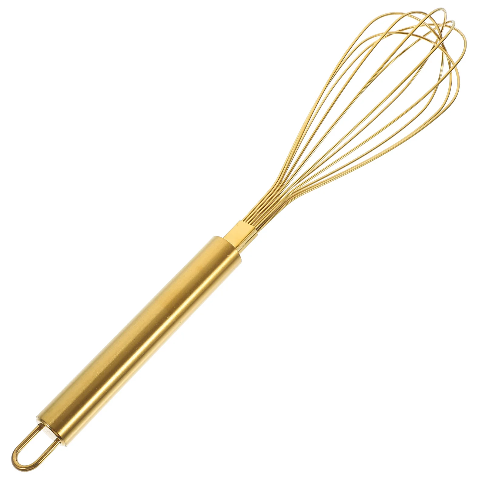 

Golden Mini Whisk Whisk Stainless Steel Manual Wire Stirrer Blender Balloon Whisks Milk Frother Blending Stirring
