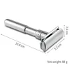 New Adjustable Safety Razor Mens Folding Shaving Double Edge Classic Safety With 5 PCS Titanium Coated Blades Shaver Razor Blade 6